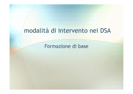 modalità di intervento nei DSA