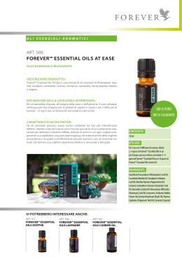 foREVER™ ESSENTIAl oIlS AT EASE