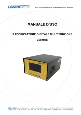 MANUALE D USO - Products