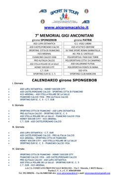 Calendario Categoria 2008 Anconitani Girone