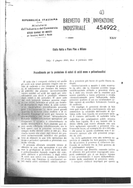 Procedimento per la produzione di esteri di acidi mono e