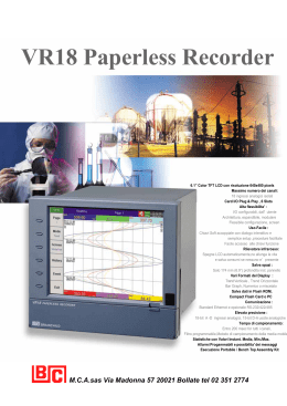VR18 Paperless Recorder
