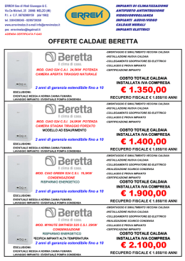OFFERTA CALDAIE BERETTA PDF