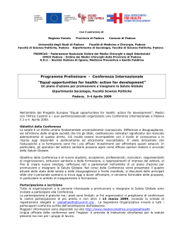 Second_Announcement_ IT - Ordine provinciale dei medici