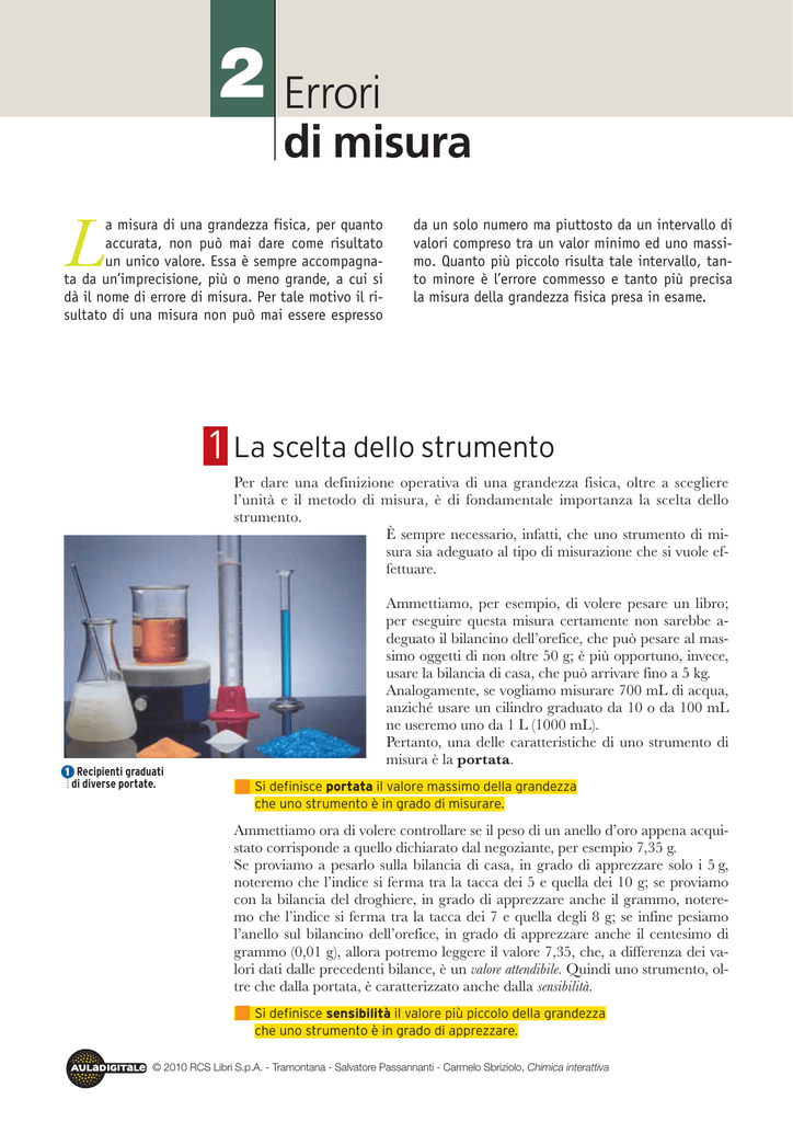 Verifica Fisica Prima Liceo Scientifico Grandezze Fisiche
