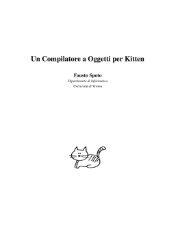 Un Compilatore a Oggetti per Kitten