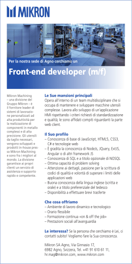 Front-end developer (m/f)