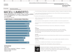 Scarica il CV in formato PDF. - Miceli Umberto web designer