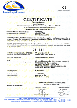 Mod. H - Aermec S.p.A.