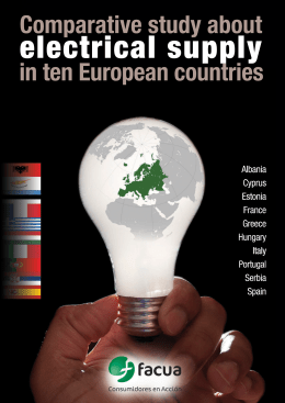 Comparative study about electricity supply in ten European countries