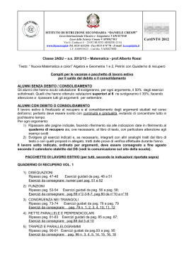 Matematica - Liceo Daniele Crespi