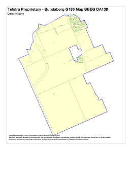 Telstra Proprietary - Bundaberg G180 Map