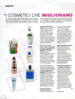 `| COSMETICI CHE MIGLIQRANO