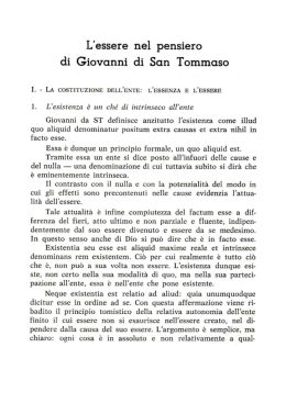 L`essere nel pensiero - Studio Filosofico Domenicano