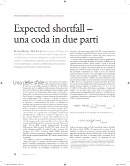 Expected shortfall – una coda in due parti