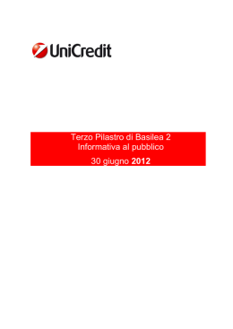 Terzo Pilastro di Basilea 2 Informativa al pubblico 30
