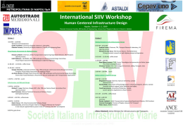 International SIIV Workshop Human Centered Infrastructure Design