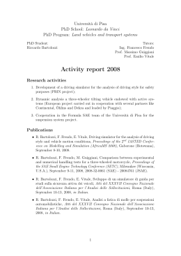 Activity report 2008