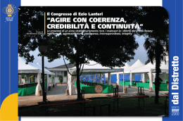 Agire con coerenza, credibilità e continuità