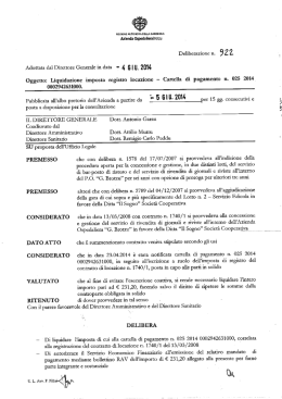 Deliberazione n.922 del 04/06/2014