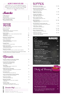 TASTERS - Hotel Derek