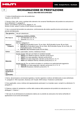 PDF Dichiarazione prestazioni Hilti HUS 0672-CPD