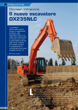 Il nuovo escavatore DX235NLC