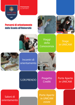 Incontri di orientamento S.OR.PRENDO Viaggi della Conoscenza