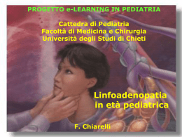 Linfoadenopatia in età pediatrica - Università degli Studi "G. d