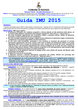 Guida IMU 2015 - Comune di Rovigo