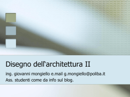 00 DIS_ARCH_II Presentazione - Didattica ing. g. mongiello