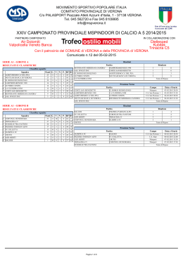 3 giornata - MSP Verona