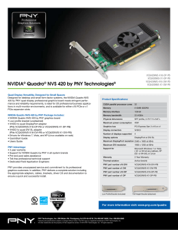 NVIDIA® Quadro® NVS 420 by PNY Technologies®