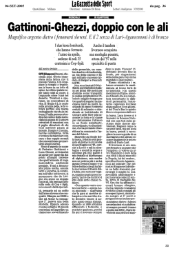 la ﬁazzettadellu Sport - Federazione Italiana Canottaggio