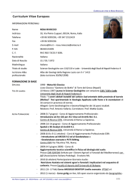 Curriculum Vitae Formato Europeo
