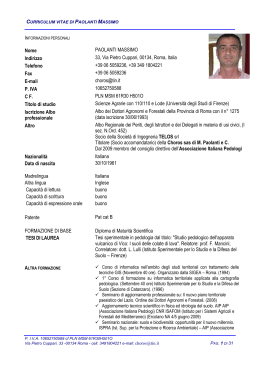 Curriculum Vitae formato europeo