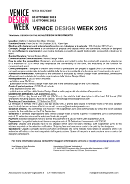 qui - Venice Design Week