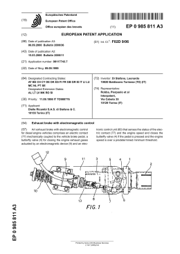 Exhaust brake with electromagnetic control