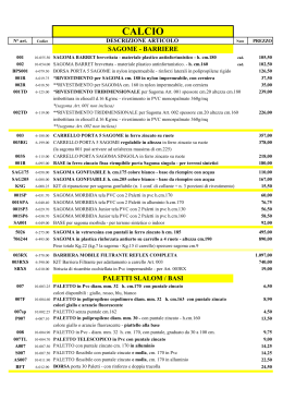 LISTINO PREZZI Barret 2013.2014 - Midland Sport