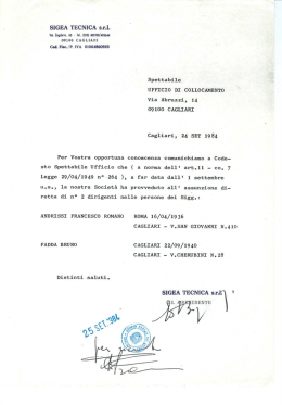 Passaggio alla Sigea Tecnica