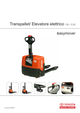 Transpallet/ Elevatore elettrico 1.0 - 1.3 t