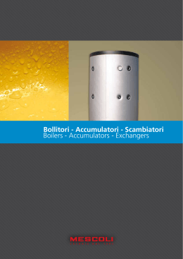Bollitori - Accumulatori - Scambiatori Boilers