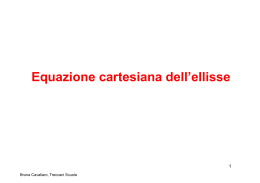 Equazione cartesiana dell`ellisse