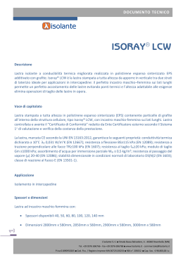 ISORAY® LCW - L`Isolante