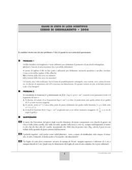 CORSO DI ORDINAMENTO &bull; 2006