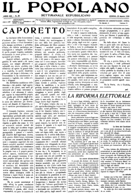 IL POPOLANO - Giornali Storici Cesena