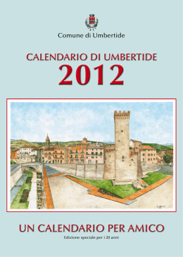 UN CALENDARIO pER AMICO