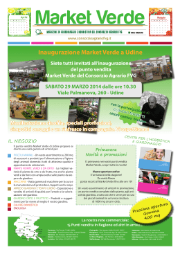 Inaugurazione Market Verde a Udine