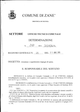det 49 - Comune di Zanè