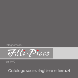 Catalogo scale, ringhiere e terrazzi F.lli Picco